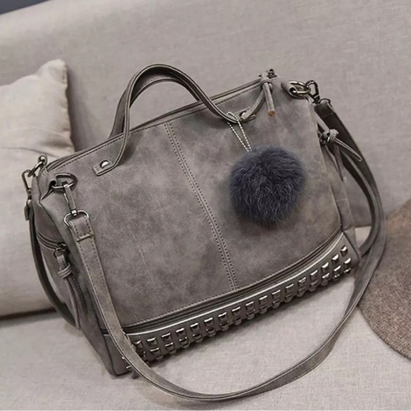 Fierce Vixen Handbags - Moto Bag in Gray